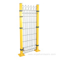 PVC coated inside galvanized metal iron fence 50x200mm